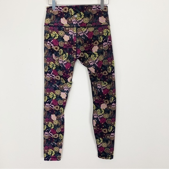 LULULEMON Like New Wunder Under Leggings 27” in Fluorolace Multi Size 8 Luxtreme - Picture 6 of 10